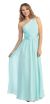 Main image of One Shoulder Floral Accent Formal Bridesmaid Dress